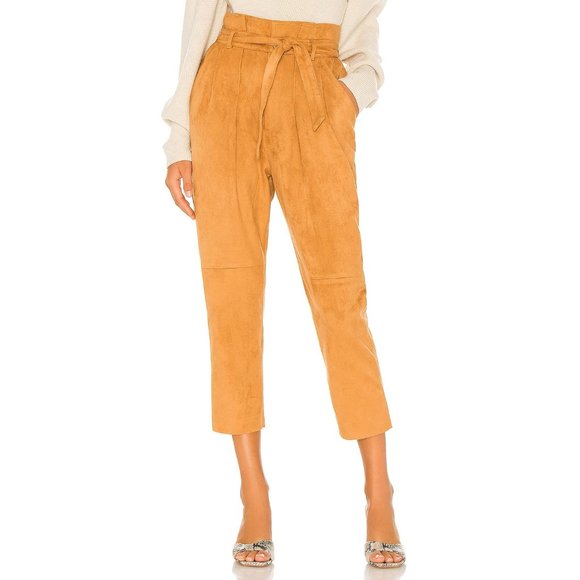 Free People Pants - Free People Nightfall Vegan-Suede Pants Camel 12